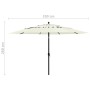 Sombrilla de 3 niveles con poste de aluminio arena 3,5 m de vidaXL, Sombrillas - Ref: Foro24-313876, Precio: 101,11 €, Descue...