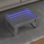 Mesa de centro con Infinity LED gris Sonoma 70x53x30 cm de , Mesas de centro - Ref: Foro24-847635, Precio: 85,29 €, Descuento: %