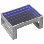 Mesa de centro con Infinity LED gris Sonoma 70x53x30 cm de , Mesas de centro - Ref: Foro24-847635, Precio: 85,29 €, Descuento: %