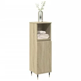 Armario de baño madera contrachapada roble Sonoma 30x30x100 cm de , Muebles de baño - Ref: Foro24-849670, Precio: 53,22 €, De...