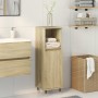 Armario de baño madera contrachapada roble Sonoma 30x30x100 cm de , Muebles de baño - Ref: Foro24-849670, Precio: 54,03 €, De...