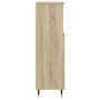 Armario de baño madera contrachapada roble Sonoma 30x30x100 cm de , Muebles de baño - Ref: Foro24-849670, Precio: 54,03 €, De...