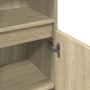 Armario de baño madera contrachapada roble Sonoma 30x30x100 cm de , Muebles de baño - Ref: Foro24-849670, Precio: 54,03 €, De...
