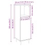 Armario de baño madera contrachapada roble Sonoma 30x30x100 cm de , Muebles de baño - Ref: Foro24-849670, Precio: 54,03 €, De...