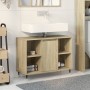 Mueble de baño madera de ingeniería roble Sonoma 80x33x60 cm de , Muebles de baño - Ref: Foro24-849679, Precio: 70,99 €, Desc...
