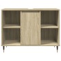 Mueble de baño madera de ingeniería roble Sonoma 80x33x60 cm de , Muebles de baño - Ref: Foro24-849679, Precio: 70,99 €, Desc...