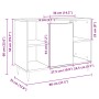 Mueble de baño madera de ingeniería roble Sonoma 80x33x60 cm de , Muebles de baño - Ref: Foro24-849679, Precio: 70,99 €, Desc...
