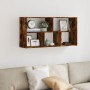 Estante de pared madera ingeniería roble ahumado 100x25x50 cm de , Estantes y estanterías - Ref: Foro24-853276, Precio: 52,39...
