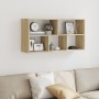 Estantería de pared madera ingeniería roble Sonoma 100x25x50 cm de , Estantes y estanterías - Ref: Foro24-853274, Precio: 53,...