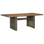 Mesa de jardín ratán sintético marrón y madera maciza acacia de vidaXL, Mesas de jardín - Ref: Foro24-313314, Precio: 180,65 ...