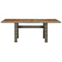 Mesa de jardín ratán sintético marrón y madera maciza acacia de vidaXL, Mesas de jardín - Ref: Foro24-313314, Precio: 246,44 ...