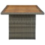 Mesa de jardín ratán sintético marrón y madera maciza acacia de vidaXL, Mesas de jardín - Ref: Foro24-313314, Precio: 246,44 ...