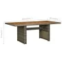 Mesa de jardín ratán sintético marrón y madera maciza acacia de vidaXL, Mesas de jardín - Ref: Foro24-313314, Precio: 180,65 ...