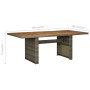 Mesa de jardín ratán sintético marrón y madera maciza acacia de vidaXL, Mesas de jardín - Ref: Foro24-313314, Precio: 246,44 ...