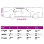 Funda de coche para Sedan con correas hebilla plateado M de , Cubiertas para almacenamiento de automóviles - Ref: Foro24-4008...