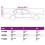 Funda para coche con ganchos media PEVA plateado M de , Cubiertas para almacenamiento de automóviles - Ref: Foro24-4008958, P...