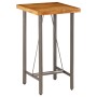 Mesa alta de bar teca maciza reciclada 60x60x107 cm de , Mesas de cocina y de comedor - Ref: Foro24-245803, Precio: 256,30 €,...