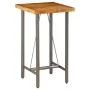 Mesa alta de bar teca maciza reciclada 60x60x107 cm de , Mesas de cocina y de comedor - Ref: Foro24-245803, Precio: 251,40 €,...