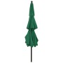 Sombrilla de 3 niveles con poste de aluminio verde 3,5 m de vidaXL, Sombrillas - Ref: Foro24-313877, Precio: 137,98 €, Descue...