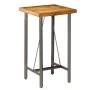 Mesa alta de bar teca maciza reciclada 60x60x107 cm de , Mesas de cocina y de comedor - Ref: Foro24-245803, Precio: 251,40 €,...
