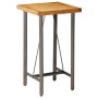 Mesa alta de bar teca maciza reciclada 60x60x107 cm de , Mesas de cocina y de comedor - Ref: Foro24-245803, Precio: 256,30 €,...