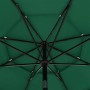 Sombrilla de 3 niveles con poste de aluminio verde 3,5 m de vidaXL, Sombrillas - Ref: Foro24-313877, Precio: 137,98 €, Descue...