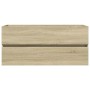 Set de muebles de baño 2 pzas cerámica y madera de ingeniería de , Muebles de baño - Ref: Foro24-3307665, Precio: 334,92 €, D...