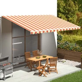 Tela de repuesto para toldo amarillo y naranja 5x3 m de vidaXL, Toldos - Ref: Foro24-312021, Precio: 69,24 €, Descuento: %