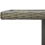 Mesa de jardín de ratán sintético marrón y vidrio templado de vidaXL, Mesas de jardín - Ref: Foro24-313313, Precio: 175,20 €,...