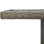 Mesa de jardín de ratán sintético marrón y vidrio templado de vidaXL, Mesas de jardín - Ref: Foro24-313313, Precio: 226,69 €,...