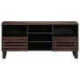 Mueble de TV madera maciza mango marrón 100x34x46 cm by , CD and DVD storage - Ref: Foro24-377526, Price: 84,14 €, Discount: %