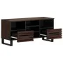 Mueble de TV madera maciza mango marrón 100x34x46 cm by , CD and DVD storage - Ref: Foro24-377526, Price: 84,14 €, Discount: %