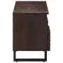 Mueble de TV madera maciza mango marrón 100x34x46 cm by , CD and DVD storage - Ref: Foro24-377526, Price: 84,14 €, Discount: %