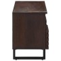Mueble de TV madera maciza mango marrón 100x34x46 cm de , Almacenamiento para CD y DVD - Ref: Foro24-377526, Precio: 84,91 €,...