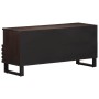 Mueble de TV madera maciza mango marrón 100x34x46 cm de , Almacenamiento para CD y DVD - Ref: Foro24-377526, Precio: 84,91 €,...