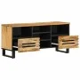 Mueble de TV madera maciza de mango rugosa 100x34x46 cm de , Almacenamiento para CD y DVD - Ref: Foro24-377524, Precio: 83,60...