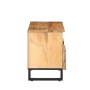 Mueble de TV madera maciza de mango rugosa 100x34x46 cm de , Almacenamiento para CD y DVD - Ref: Foro24-377524, Precio: 99,40...