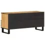 Mueble de TV madera maciza de mango rugosa 100x34x46 cm de , Almacenamiento para CD y DVD - Ref: Foro24-377524, Precio: 83,60...
