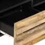 Mueble de TV madera maciza de mango rugosa 100x34x46 cm de , Almacenamiento para CD y DVD - Ref: Foro24-377524, Precio: 83,60...