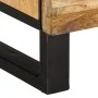 Mueble de TV madera maciza de mango rugosa 100x34x46 cm de , Almacenamiento para CD y DVD - Ref: Foro24-377524, Precio: 83,60...