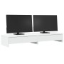 Soporte monitor y cajones madera ingeniería blanco 100x27x15cm de , Bases y elevadores para ordenadores - Ref: Foro24-854670,...