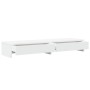 Soporte monitor y cajones madera ingeniería blanco 100x27x15cm de , Bases y elevadores para ordenadores - Ref: Foro24-854670,...