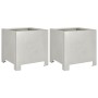 Jardineras 2 unidades acero inoxidable 30x30x30 cm de , Maceteros y jardineras - Ref: Foro24-851194, Precio: 78,71 €, Descuen...