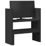 Organizador de escritorio ajustable madera negro 40x17x41 cm de , Bases y elevadores para ordenadores - Ref: Foro24-854761, P...