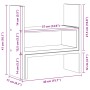 Organizador de escritorio ajustable madera negro 40x17x41 cm de , Bases y elevadores para ordenadores - Ref: Foro24-854761, P...