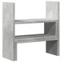 Organizador de escritorio ajustable gris hormigón 40x17x41 cm de , Bases y elevadores para ordenadores - Ref: Foro24-854763, ...