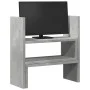 Organizador de escritorio ajustable gris hormigón 40x17x41 cm de , Bases y elevadores para ordenadores - Ref: Foro24-854763, ...