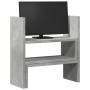 Organizador de escritorio ajustable gris hormigón 40x17x41 cm de , Bases y elevadores para ordenadores - Ref: Foro24-854763, ...