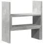 Organizador de escritorio ajustable gris hormigón 40x17x41 cm de , Bases y elevadores para ordenadores - Ref: Foro24-854763, ...