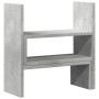 Organizador de escritorio ajustable gris hormigón 40x17x41 cm de , Bases y elevadores para ordenadores - Ref: Foro24-854763, ...